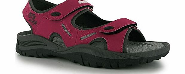Slazenger Wave Sandal Ladies [ Charcoal/Rasp , UK 7 ]